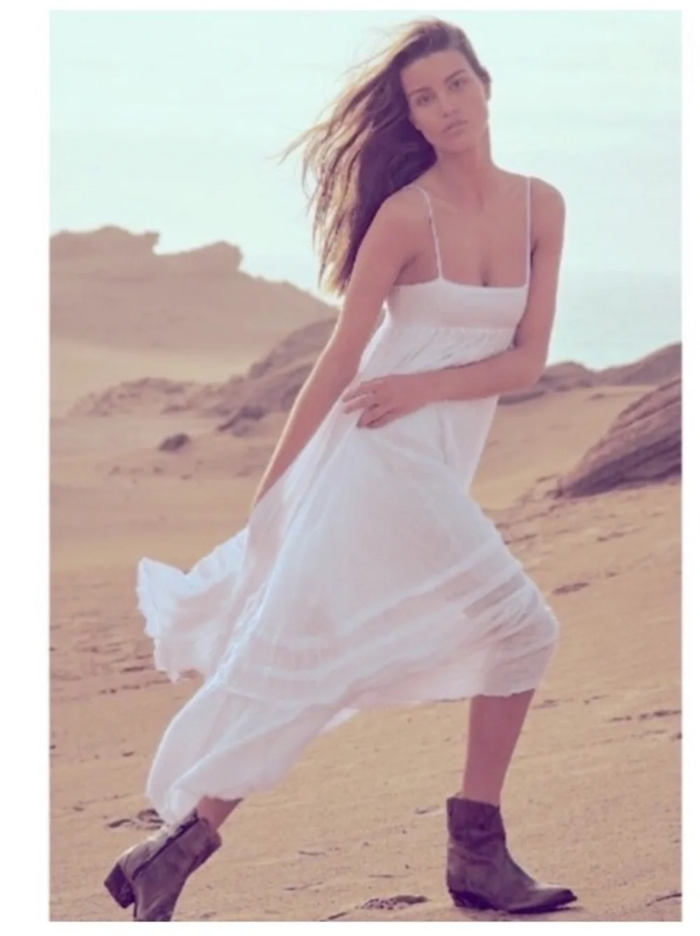 NWT! 😍 Free People Santorini Gauze Maxi Dress. - Picture 6 of 10